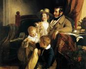 Rudolf von Arthaber with his Children - 费德里奇·冯·阿莫林